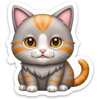 Un emojin de gatito sticker