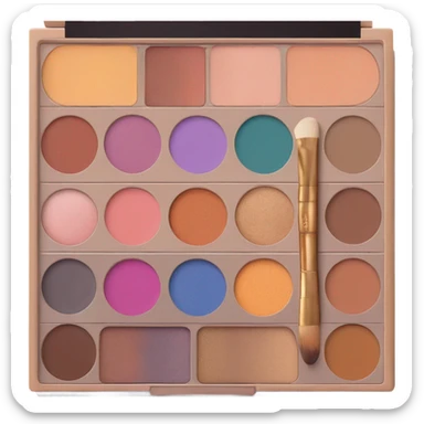 Chest with eyeshadow palettes inside sticker