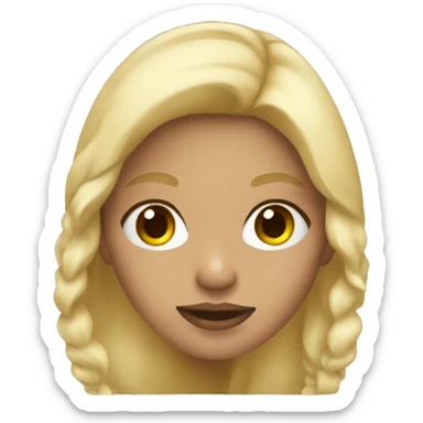 blonde alaska Girl  sticker