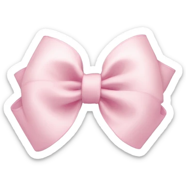 Light pink bow in goose sticker