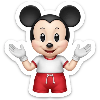 Baby mickey mouse sticker