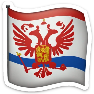 russian empire flag sticker