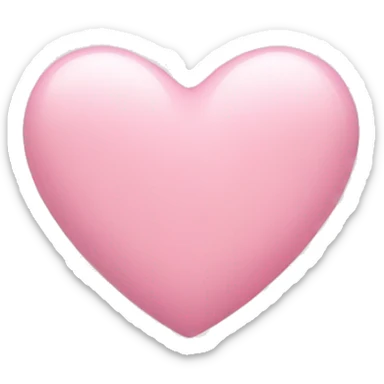 Light pink heart sticker