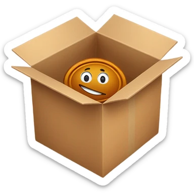 a penny in a box sticker