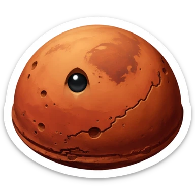planete mars vue depuis l'espace sticker