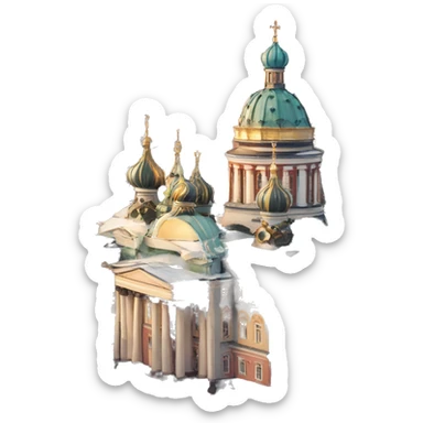 Saint-Petersburg city Russia sticker
