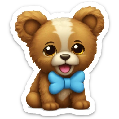 Nounours avec un nœud papillon  sticker
