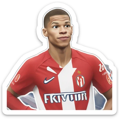 Mbappé at Monaco sticker