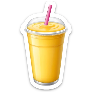 Passionfruit smoothie in to go cup sticker