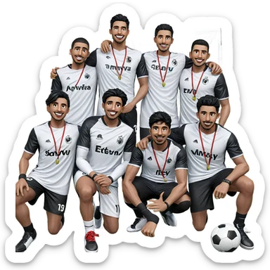 soccer fun with friends sticker