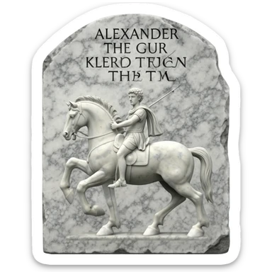 tombstone Alexander great sticker