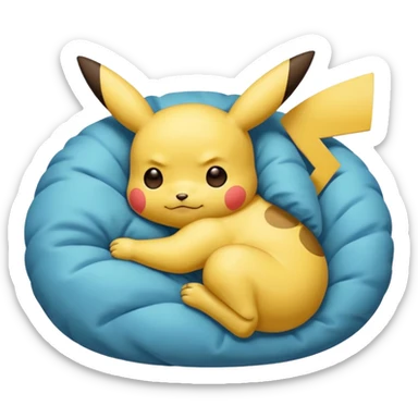 Pikachu dormido sticker