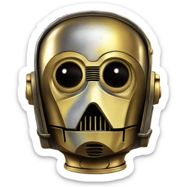 1972  Volkswagen   C-3PO tarnished from space sticker