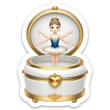 Ballerina Jewelry Music Box sticker