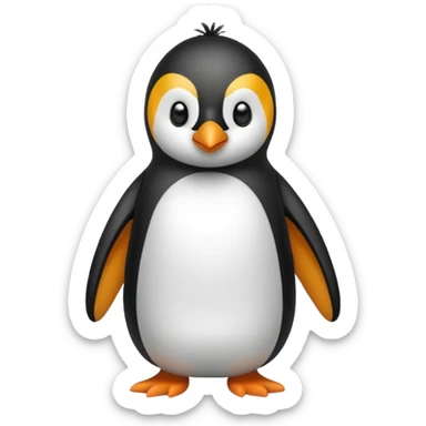Pinguino con pijama sticker