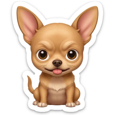 very annoying toothless chihuahua sticker