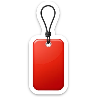 Tag vermelha sticker