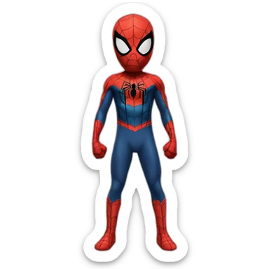 spider man moitié spider man moitié simbiot sticker