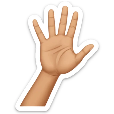 hand saluting sticker