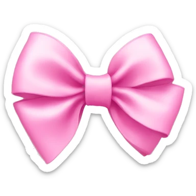 pink cute bow sticker