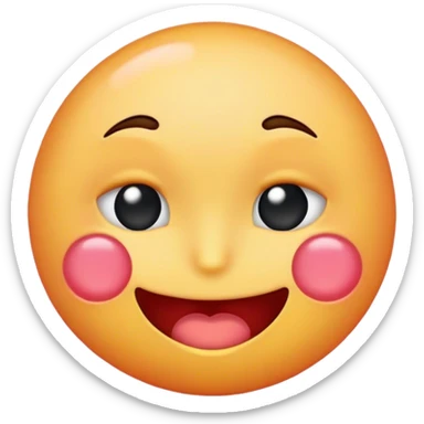 Emoji who is blushing so much it's dizzy sticker