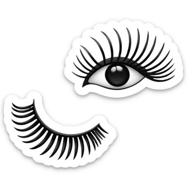 Des faux cils sticker