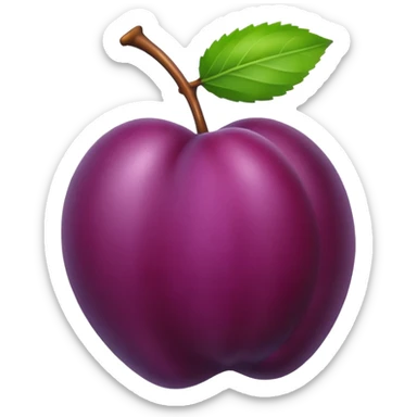 plum fruit sticker