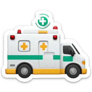 Ambulance with SKU Hierarchy Service written on the side sticker