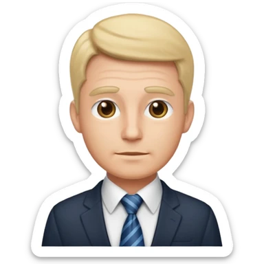 AN UNCLE with a tie in business clothes sticker