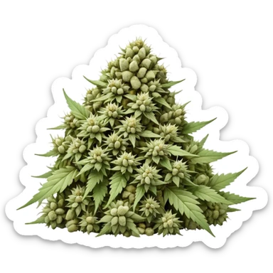 white color marijuana, no color sticker
