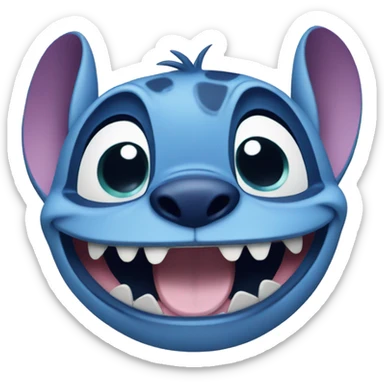 Smiling Stitch sticker
