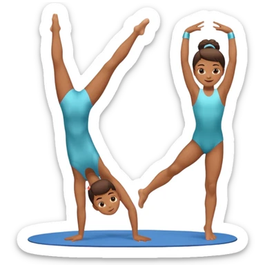 school gymnastics sticker