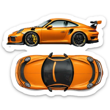 Porsche 911 gt3 rs sticker