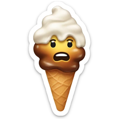 melted icecream  sticker