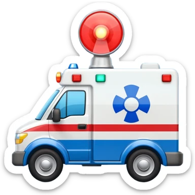 ambulance Siren light sticker