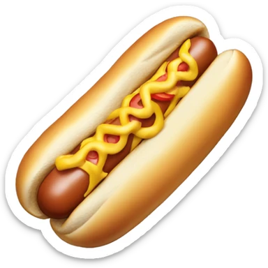 Hotdog with mayonnaise  sticker