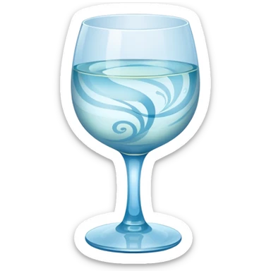 1 Baijiu cup with light blue wine sticker