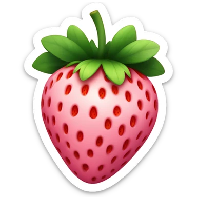 Pink strawberry sticker