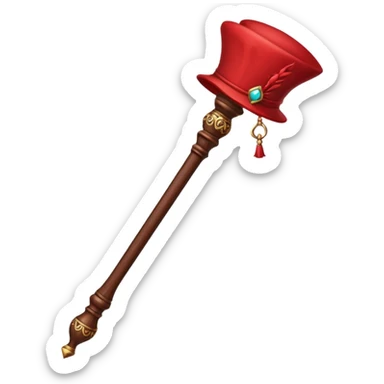 red mage cane sticker