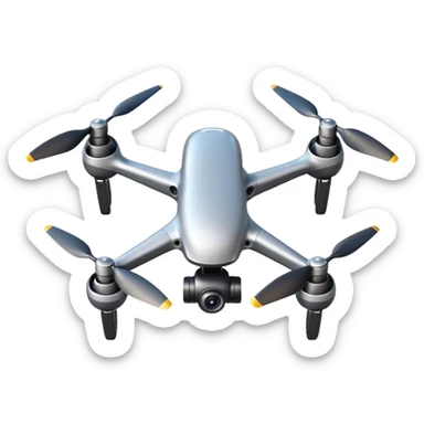 A flying drone  sticker
