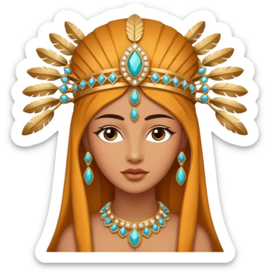 una diosa de la época púnica, de alto rango sticker