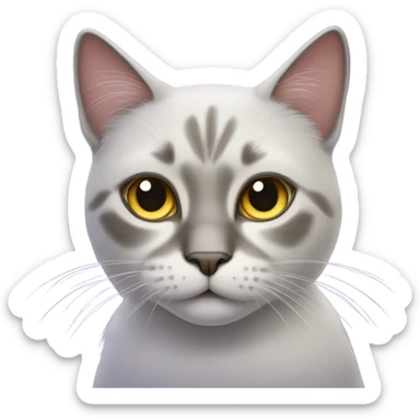 Cat with star eyes sticker