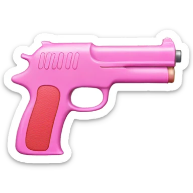 Pink gun sticker