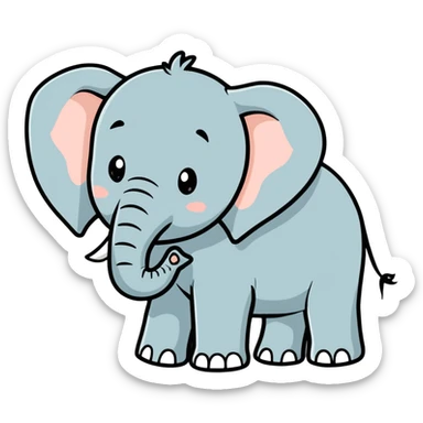Elephant sticker