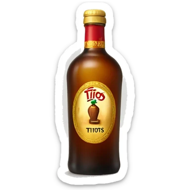 Titos bottle  sticker