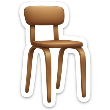 A chair that can walk sticker