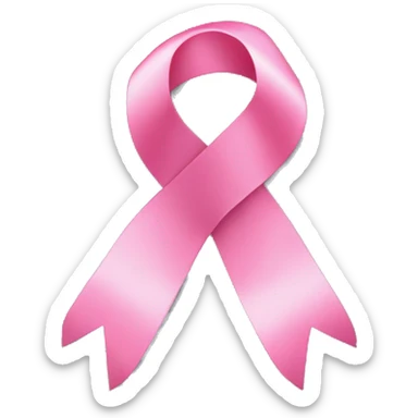 cut pink ribbon without Christmas tree sticker