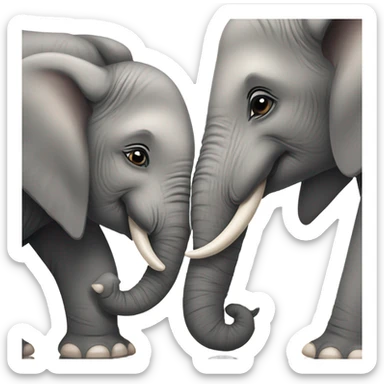 Elephant love  sticker