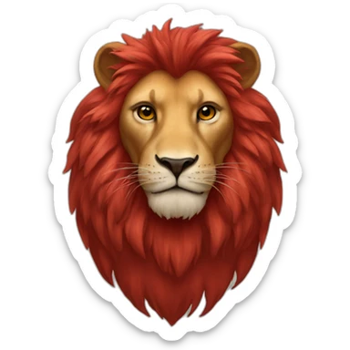 red lion sticker