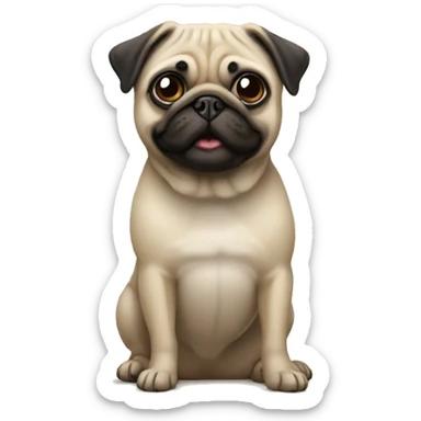 pug  sticker